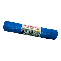 Мешки для мусора 200 л, с завязками, синие, в рулоне 5 шт., ПВД, 45 мкм, 1100х850 мм, Концепция Быта Vitalux, 604934 в Чехове