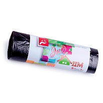 Мешки для мусора 30 л, черные, в рулоне 20 шт., ПНД, 6 мкм, 600х500 мм, Концепция Быта ЭкоДом, 601348 в Чехове