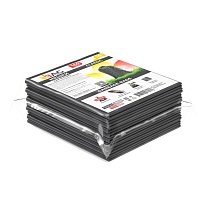 Мешки для мусора 160 л, серые, в пачке 10 шт., ПВД, 40 мкм, 900х1100 мм, i-Bag в Чехове