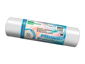 Мешки для мусора 360 л, белые, в рулоне 10 шт., ПВД 65 мкм, 1400х1000 мм, PREMIUM+, 3601015302 в Чехове