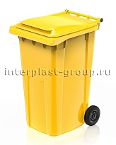 Контейнер для мусора 240 л желтый облегченный 240 желтый в Чехове