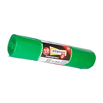 Мешки для мусора 300 л, зеленые, в рулоне 10 шт., ПВД 65 мкм, 1400х1000 мм, МЕШКОFF, 4922 в Чехове
