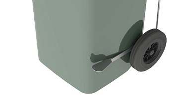 Педаль для мусорного контейнера 120 л.  серый в Чехове