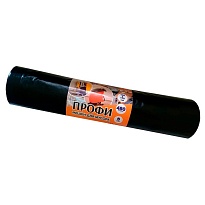 Мешки для мусора 480 л, черные, в рулоне 5 шт., ПВД, 65 мкм, 1700х1300 мм, Концепция Быта Профи, 603735 в Чехове